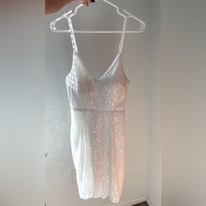 Lulus XS white sequin dress